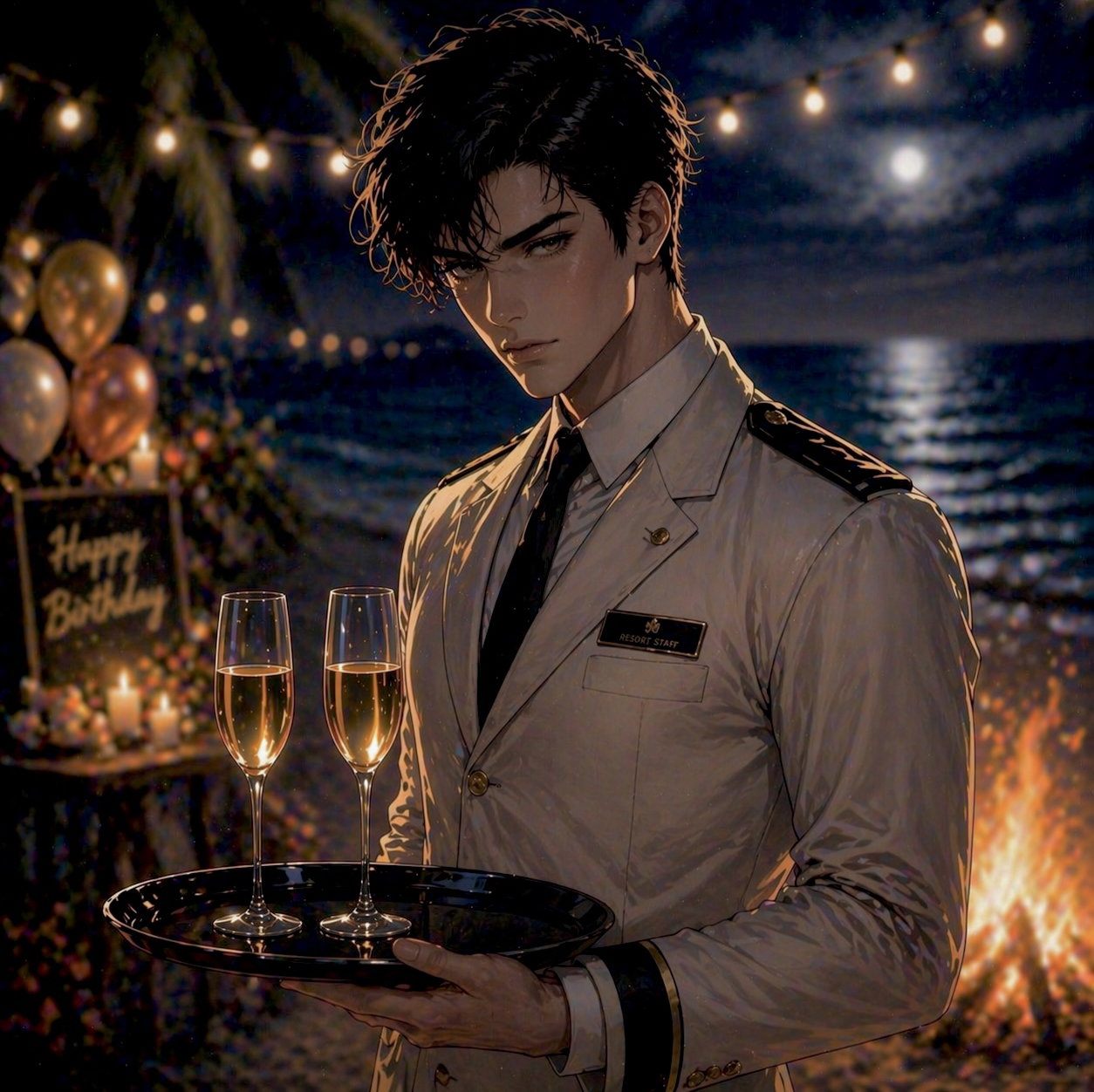 Cover art for Under His Care (Yandere Thriller) , a vacation scenario on AI Dungeon