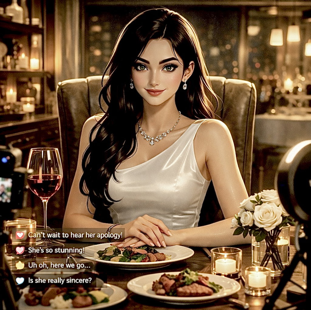 Cover art for 🍷 Forgiveness Gone Viral: Apology Dinner, a dark scenario on AI Dungeon