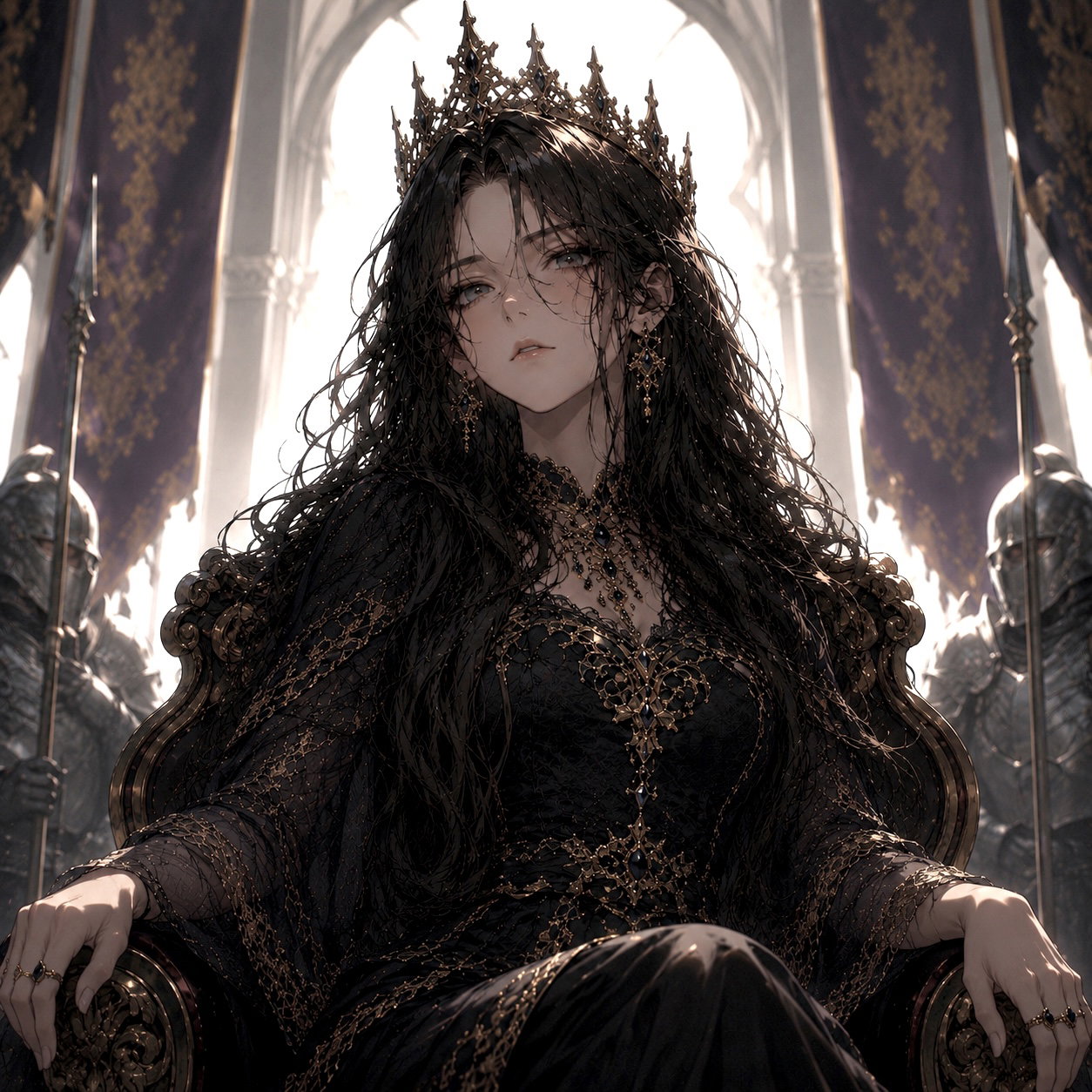 Cover art for The Queen’s Revenge , a dark scenario on AI Dungeon