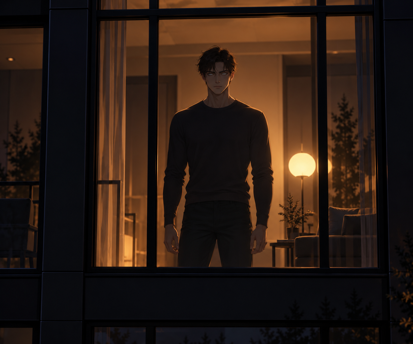 Cover art for The Stranger Next Door, a yandere scenario on AI Dungeon