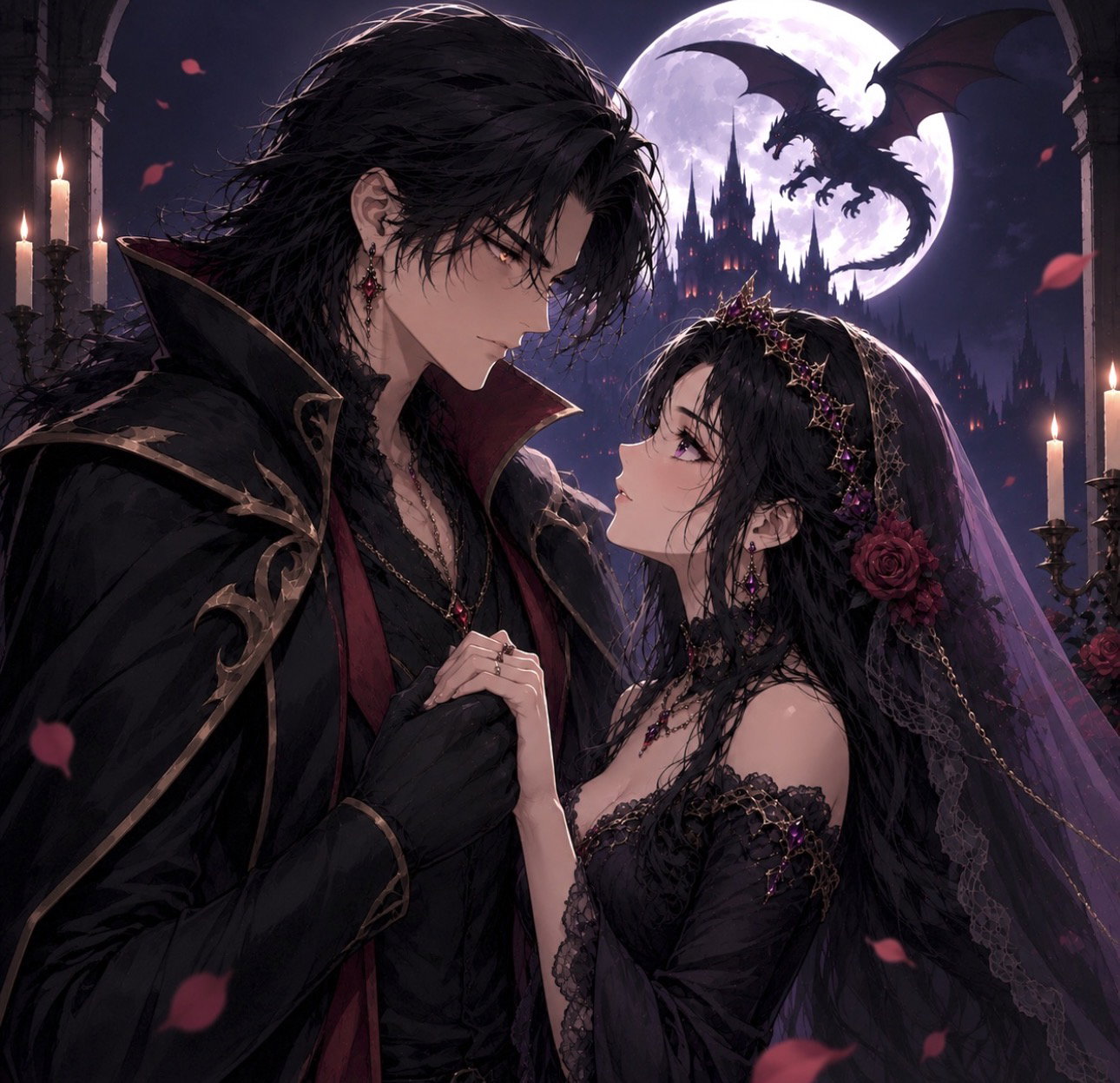 Cover art for Claimed by the Last Dragon Lord 🔥🖤, a dark scenario on AI Dungeon