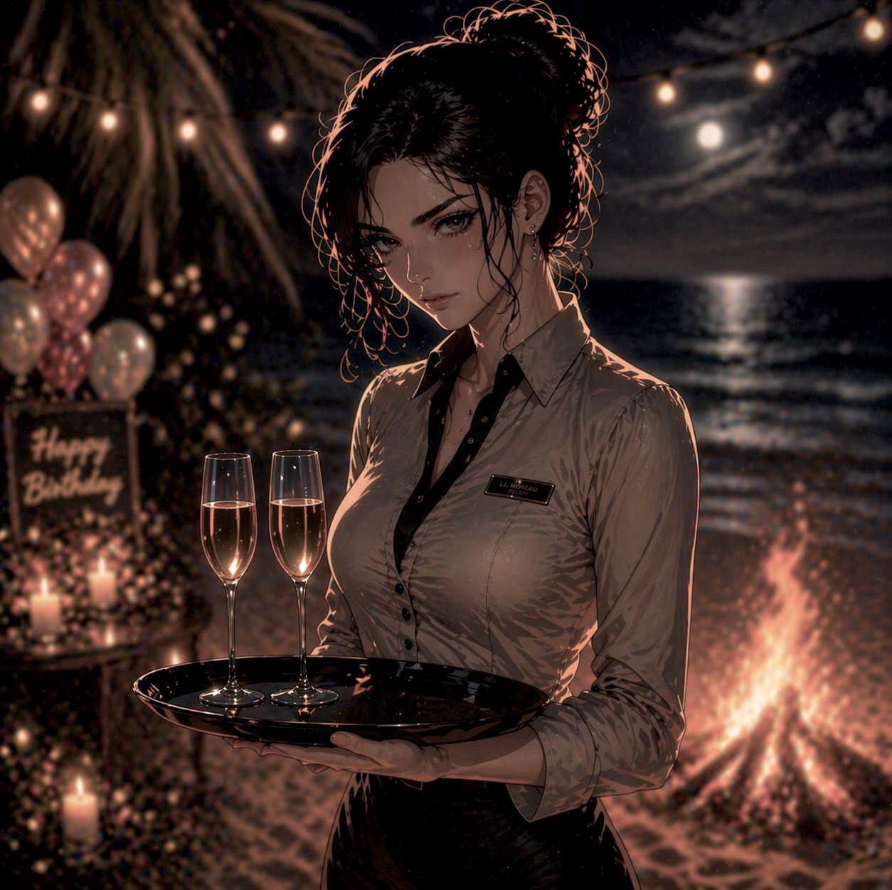 Cover art for Under Her Care (Yandere Thriller) , a vacation scenario on AI Dungeon