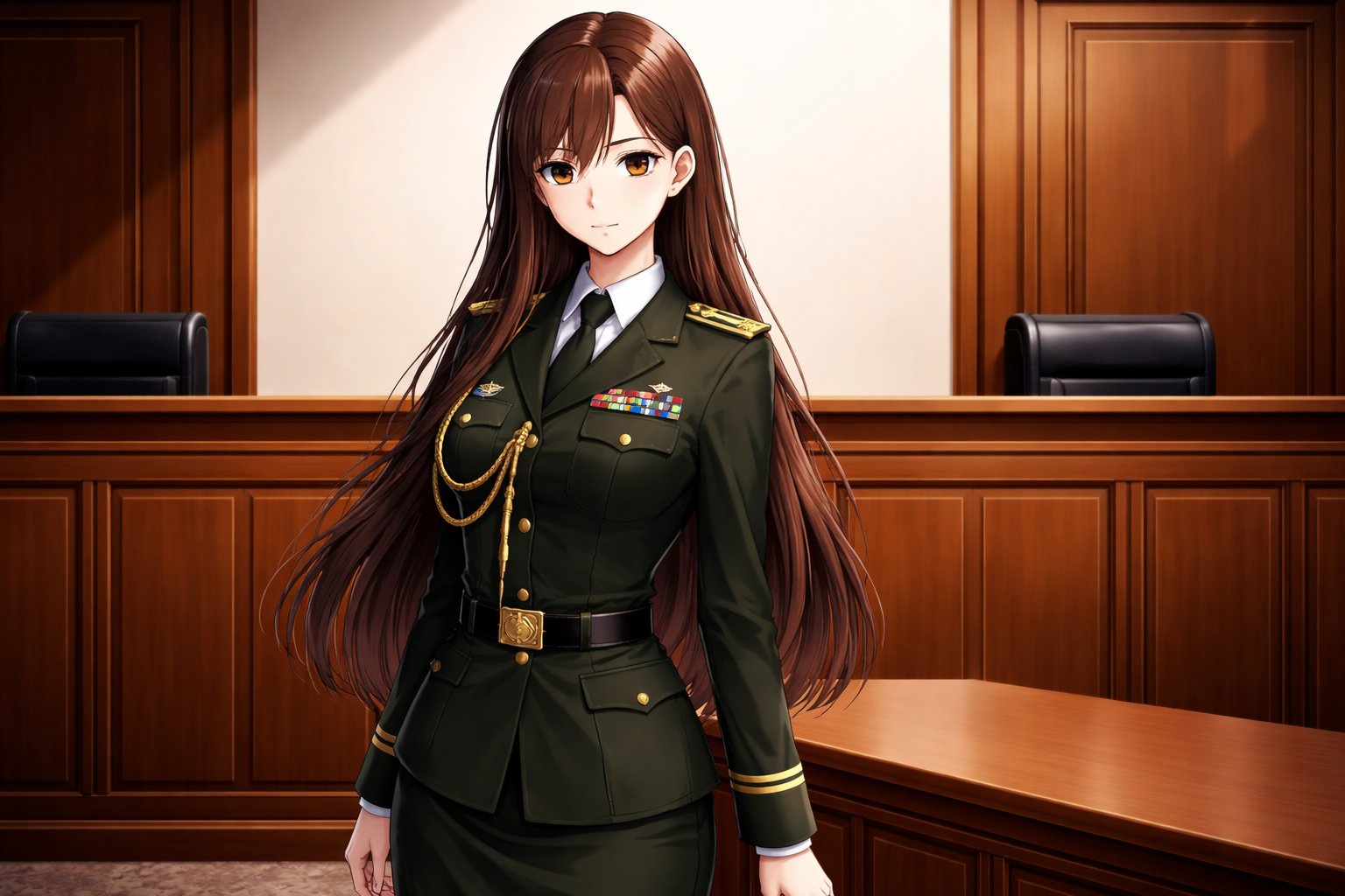 Cover art for Don't talk too much, a court scenario on AI Dungeon