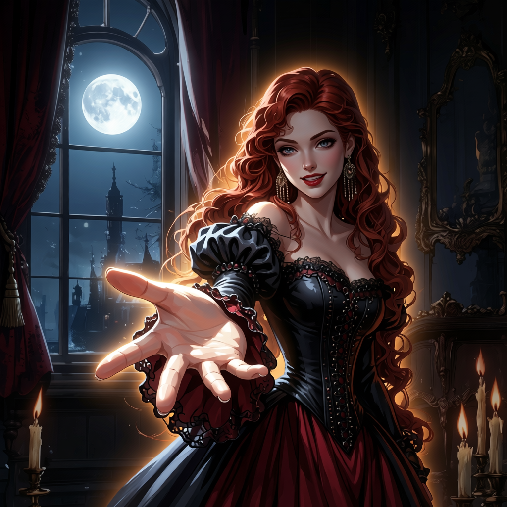 Cover art for The Villainess Is Back (ISðŸŽ), a villainess scenario on AI Dungeon