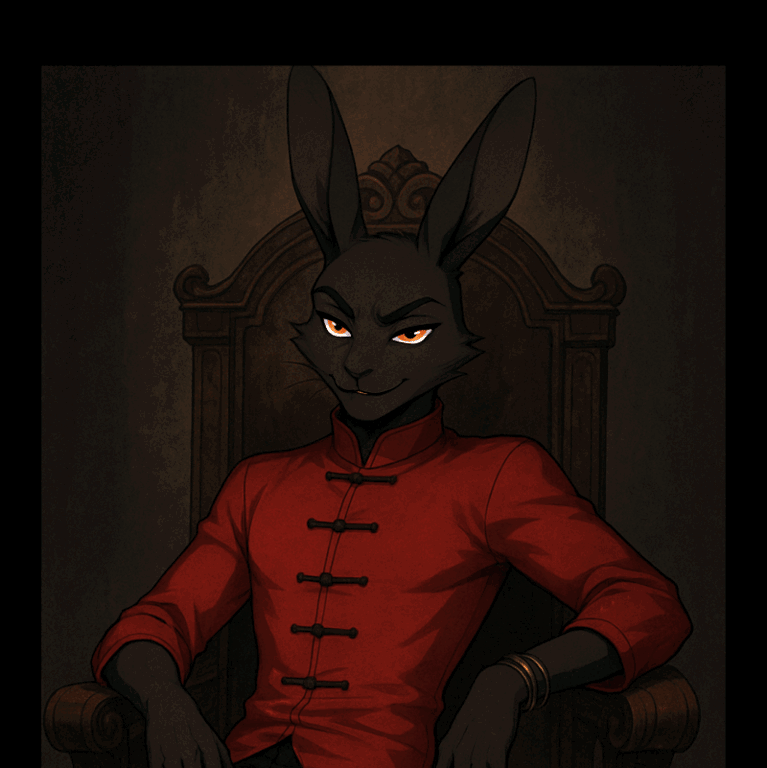 Cover art for Dom Bunny, an anthro scenario on AI Dungeon