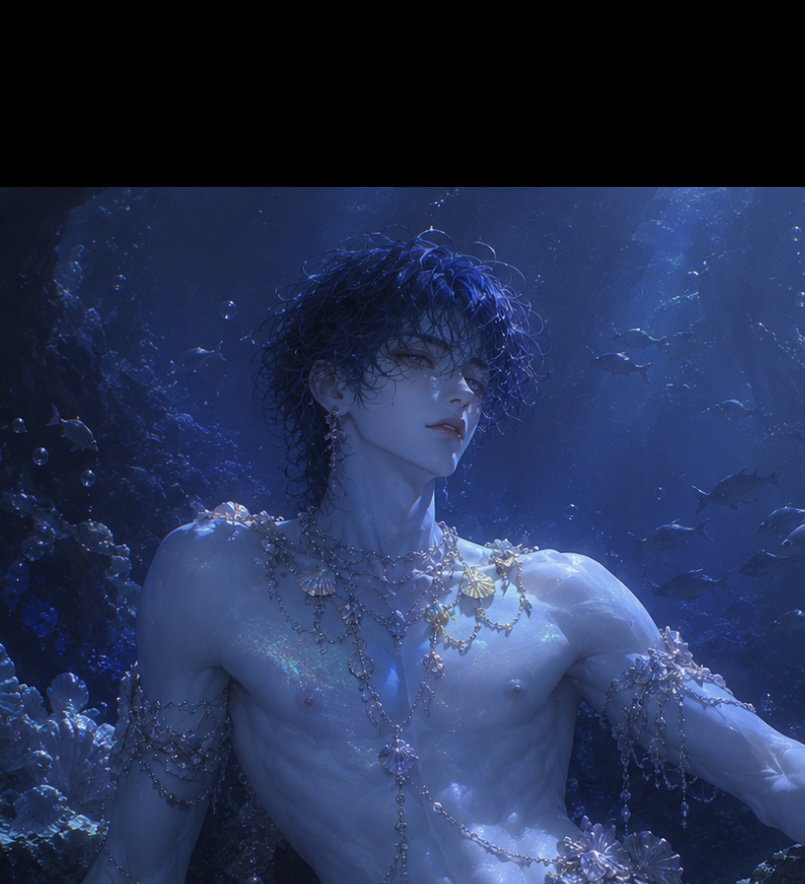 Cover art for Into a Mer, a mer scenario on AI Dungeon