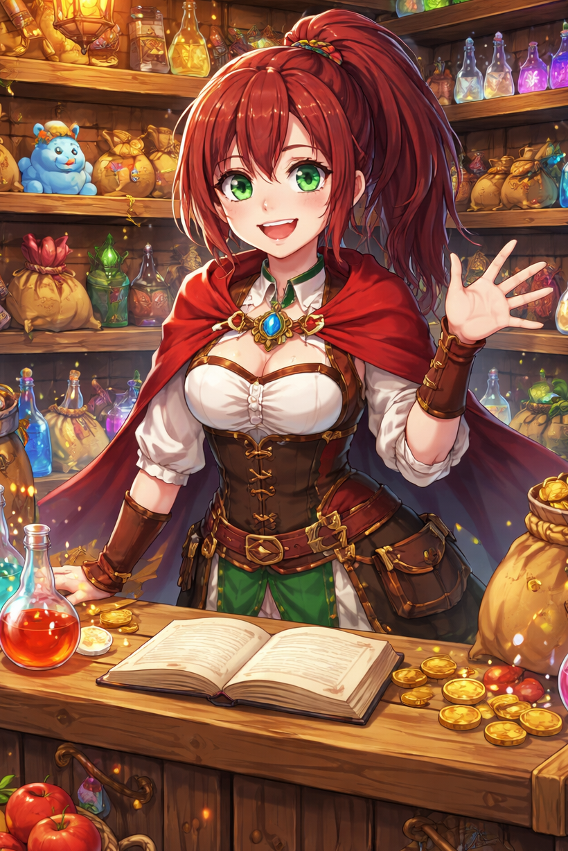 Cover art for Shopkeeper Life, a slice of life scenario on AI Dungeon