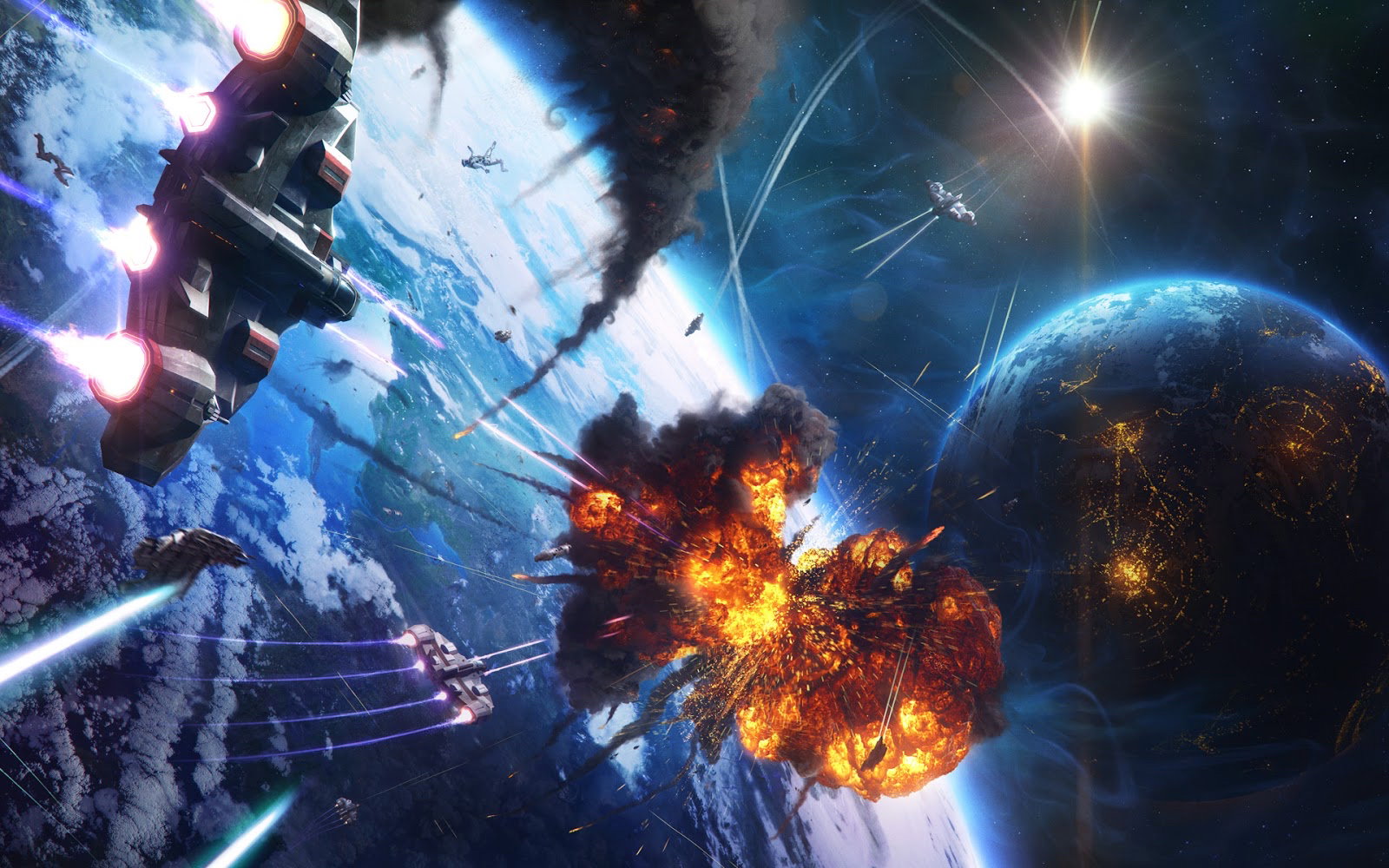 Cover art for Space Wars, a space scenario on AI Dungeon