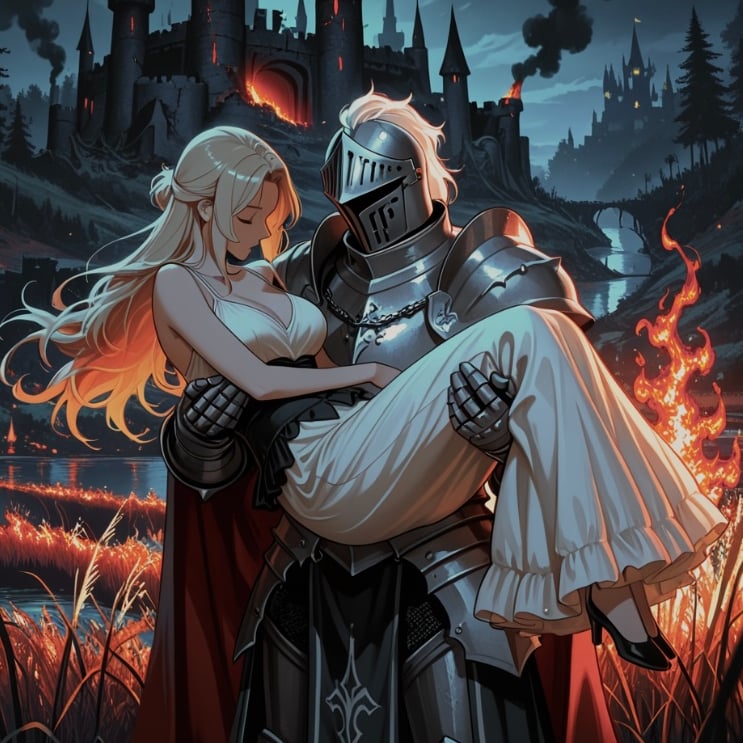 Cover art for Heir of Ash, Knight of Honor, a fantasy scenario on AI Dungeon