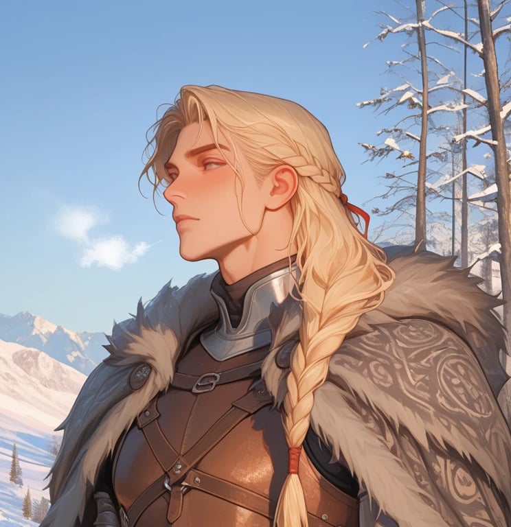 Cover art for Winterborn Prince became the Northern King, a romance scenario on AI Dungeon