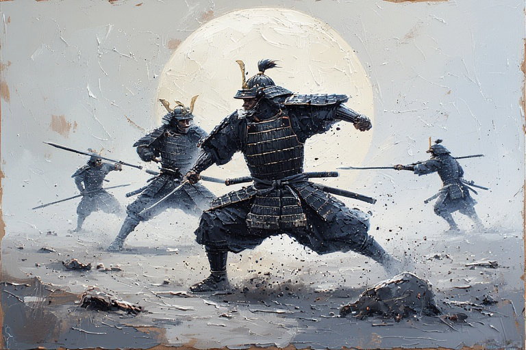 Cover art for Wait what? I'm a Japanese warrior?, a samurai scenario on AI Dungeon