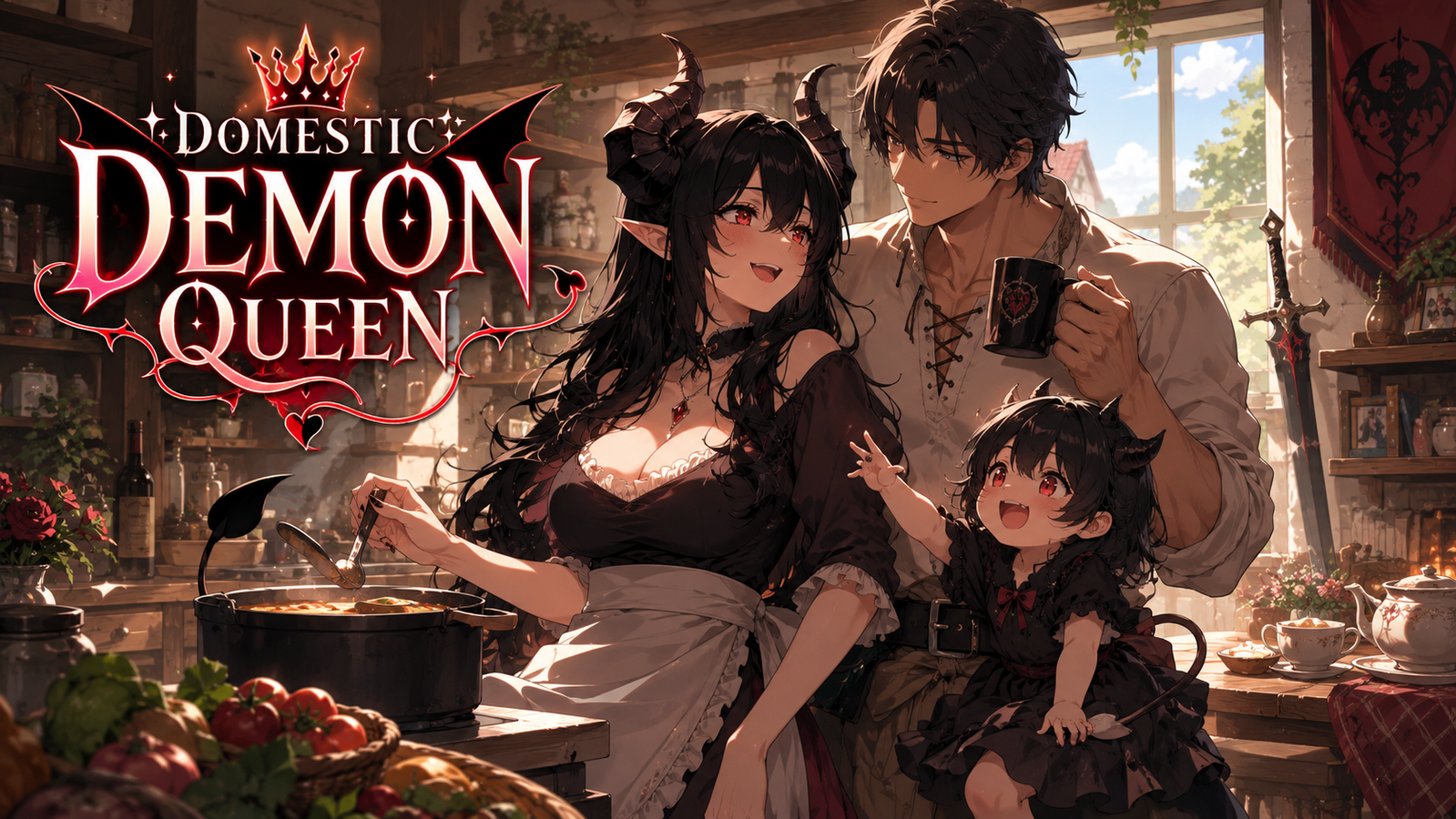 Cover art for Domestic Demon Queen, a demon queen scenario on AI Dungeon