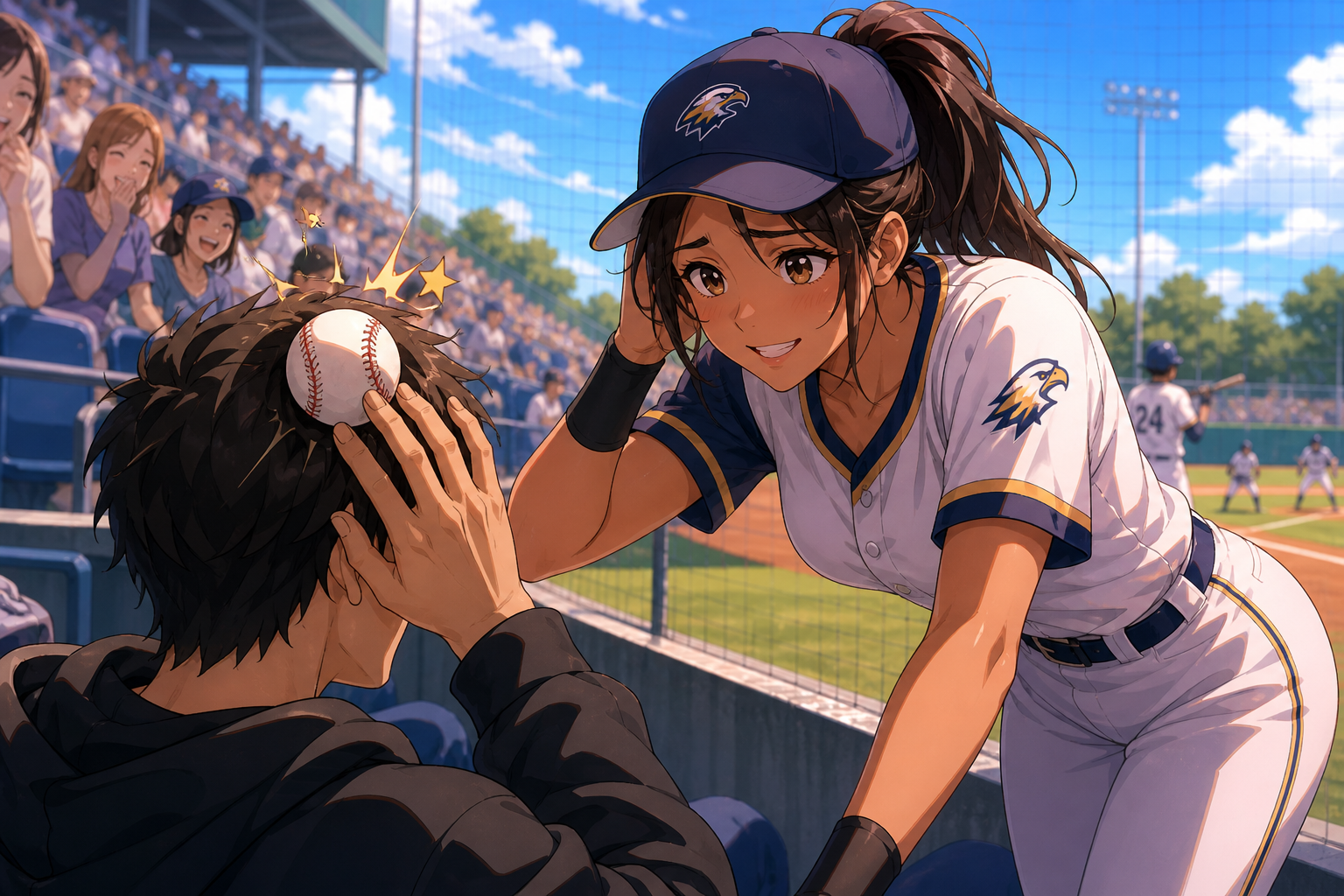 Cover art for Foul Ball Romance, a romance scenario on AI Dungeon