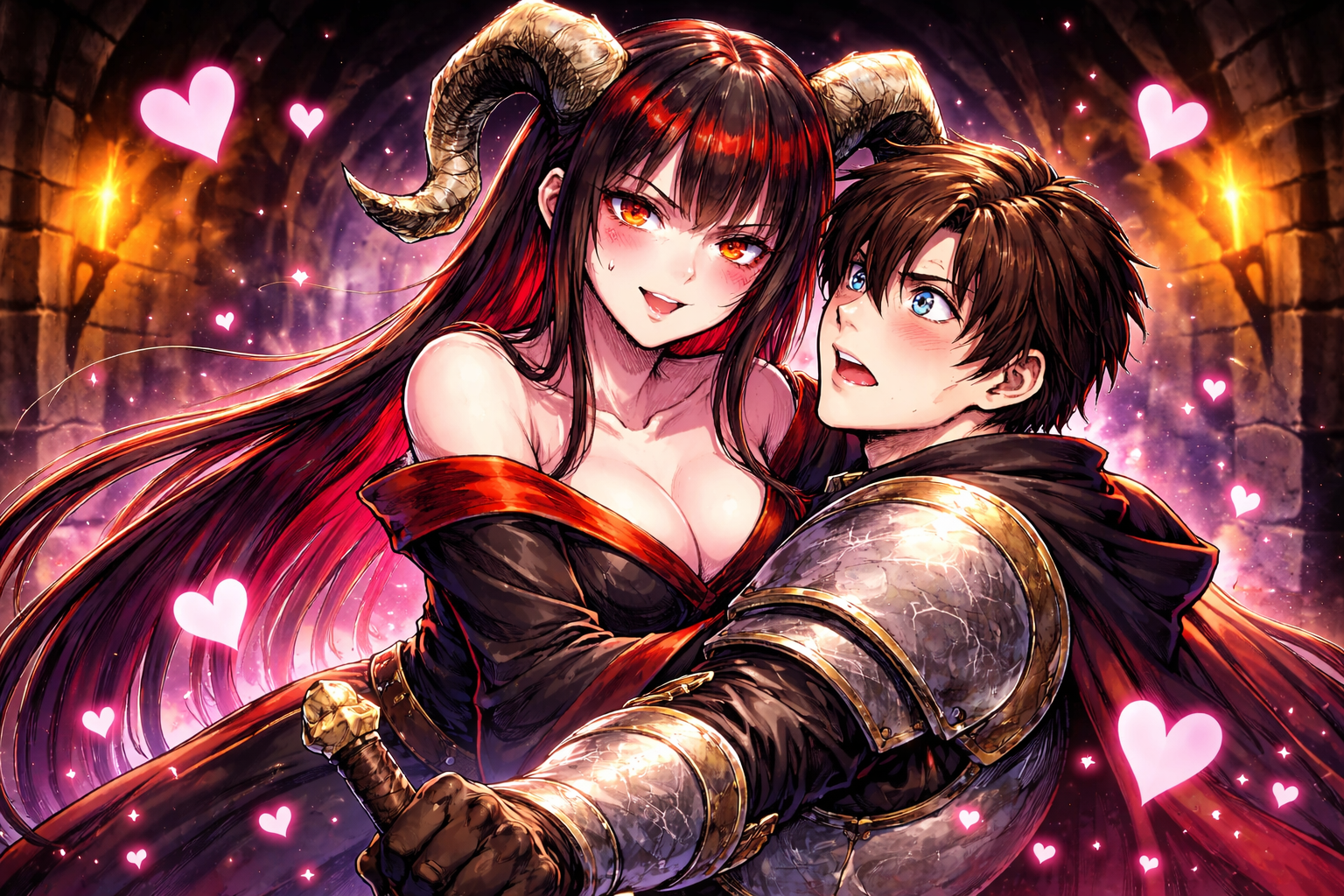 Cover art for The Final Boss Has a Crush on You, a romance scenario on AI Dungeon