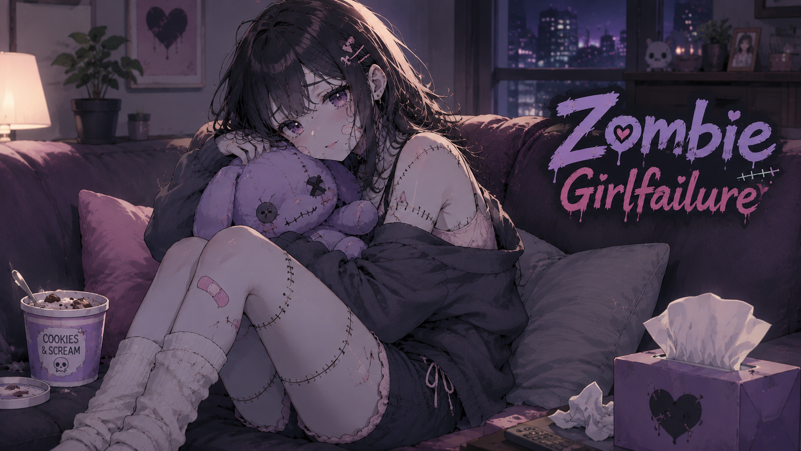 Cover art for Zombie Girlfailure, a zombie scenario on AI Dungeon