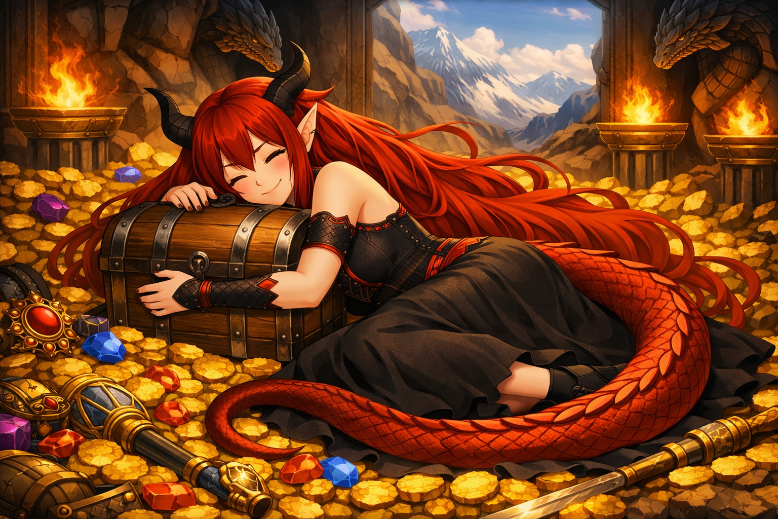 Cover art for Lay the dragon on AI Dungeon