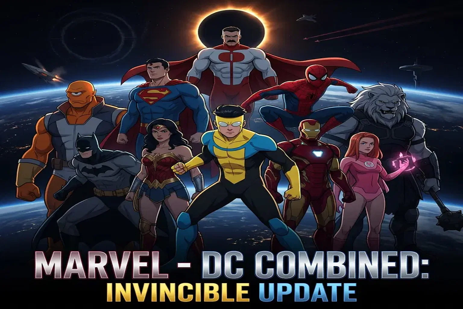 Cover art for Marvel - DC Combined, a dc world on Voyage