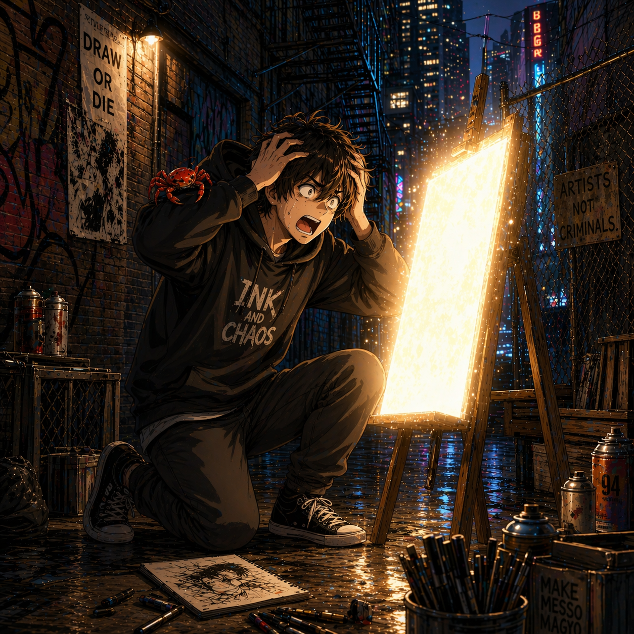 Cover art for Dsar’s Back Alley NPC Portrait Generator (Slice of Life Anime Style), a dsar mod on Voyage