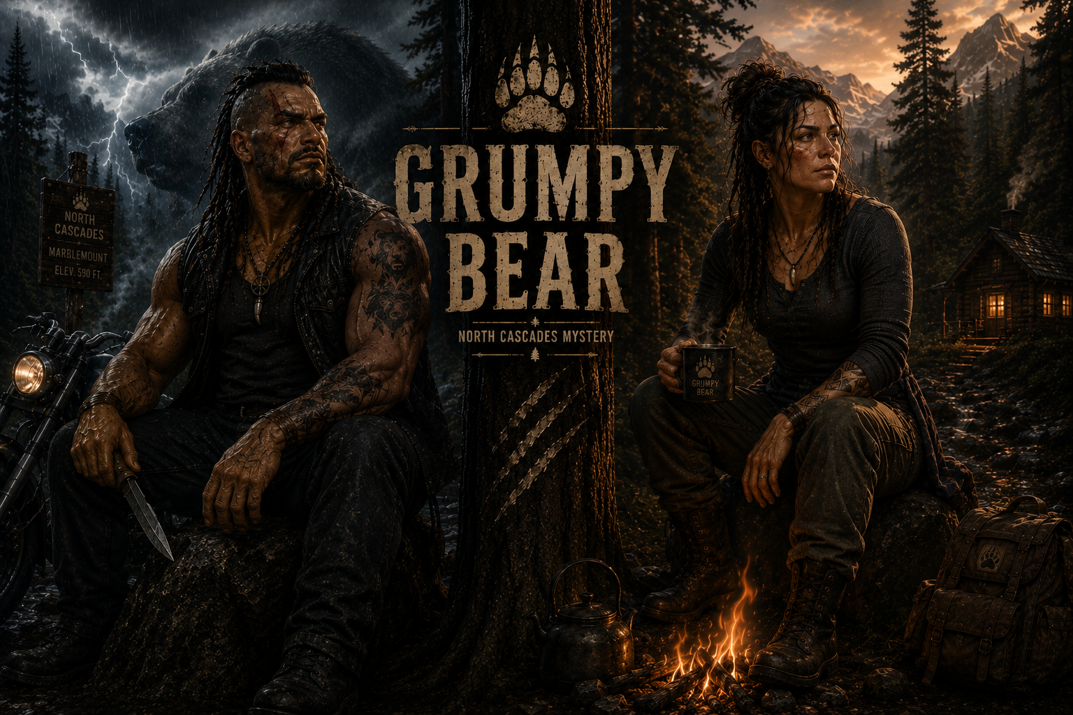 Cover art for Grumpy Bear, a world of darkness scenario on AI Dungeon