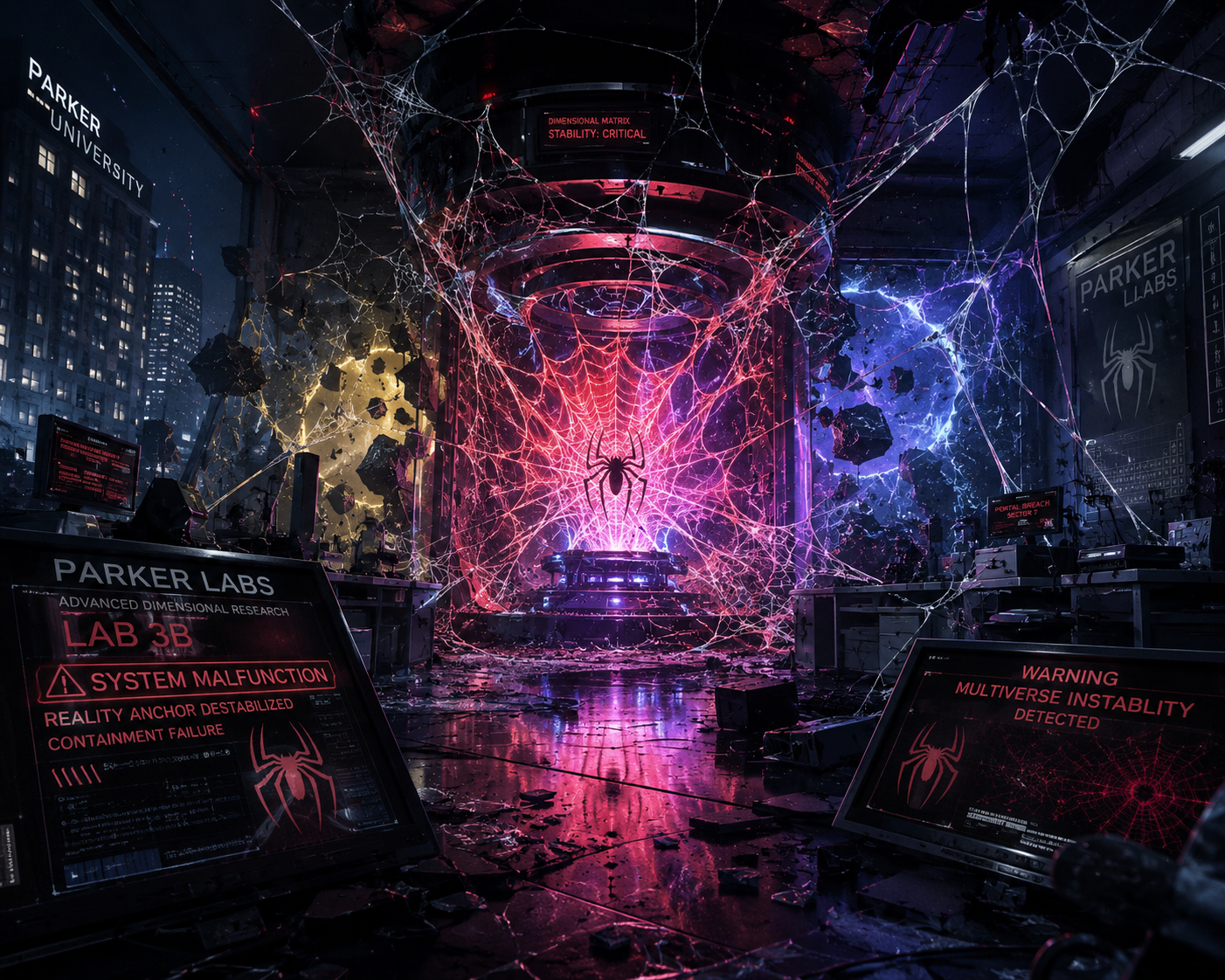 Cover art for Marvel: Into a Spiders Web, a gothai scenario on AI Dungeon