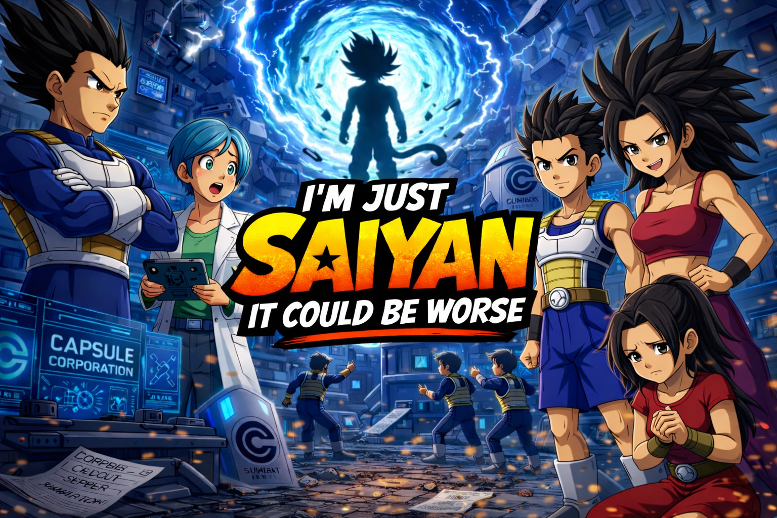 Cover art for I'm just Saiyan, it could be worse.., a dragonball scenario on AI Dungeon