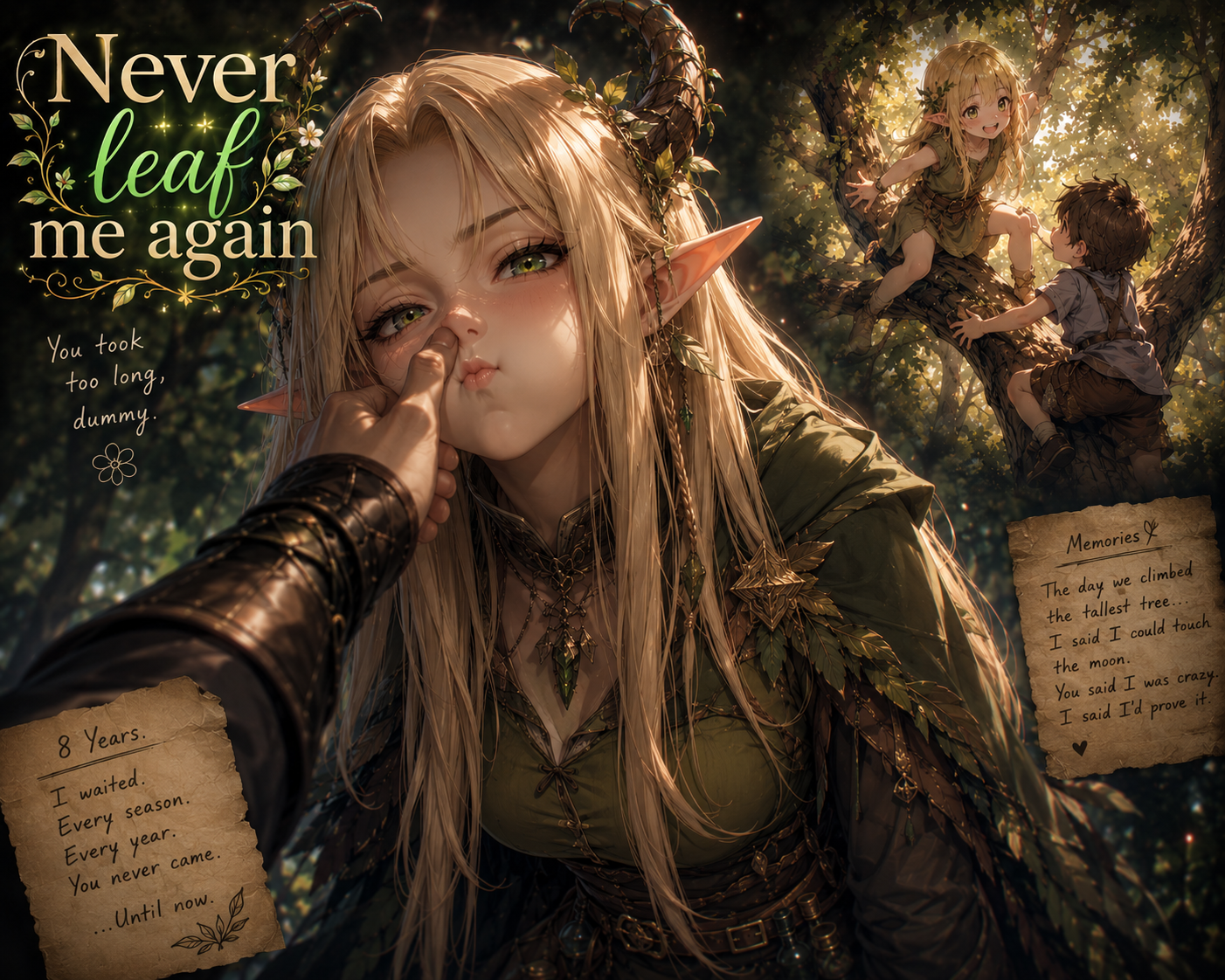 Cover art for Never leaf me again, a druid scenario on AI Dungeon