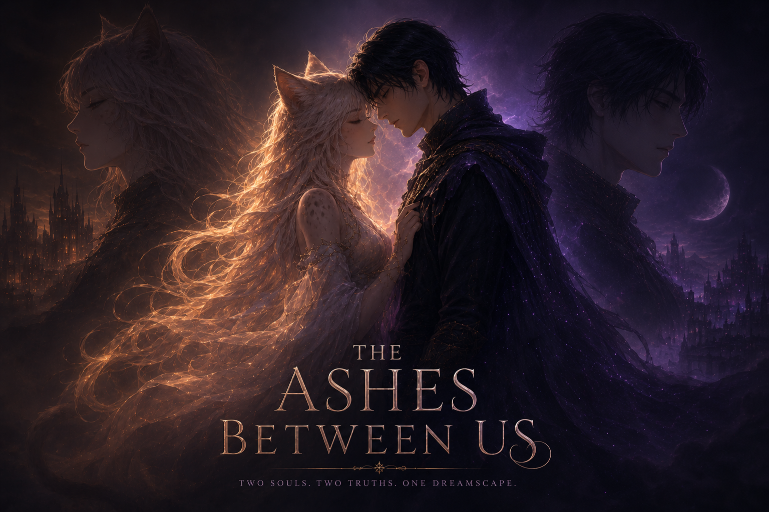 Cover art for The Ashes between us, a found family scenario on AI Dungeon