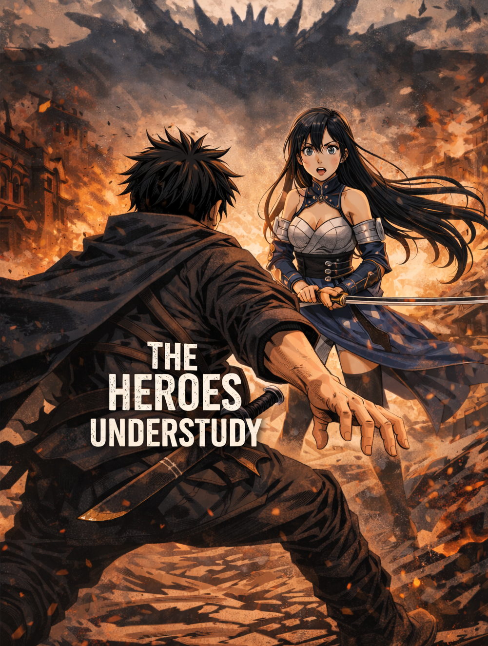 Cover art for The Heroes Understudy, a fantasy scenario on AI Dungeon