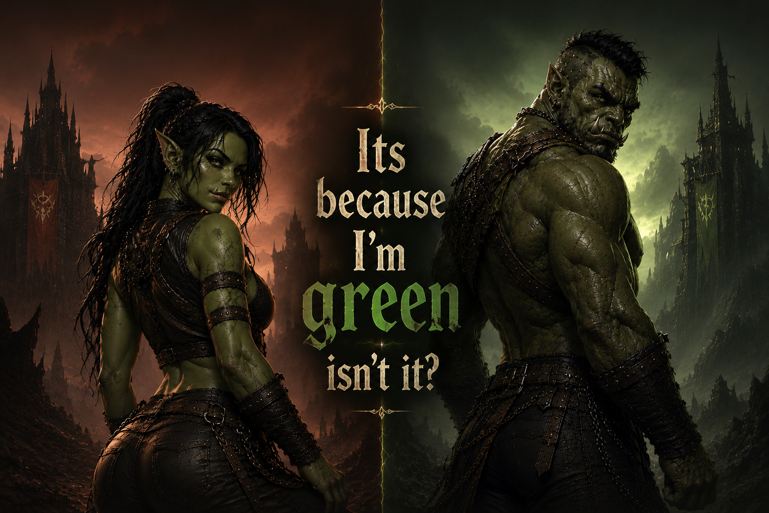 Cover art for Its because I'm green isn't it? on AI Dungeon