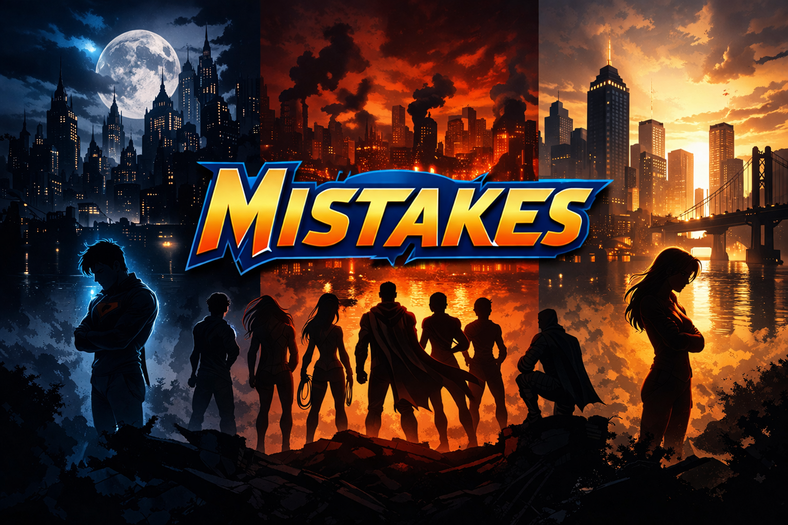 Cover art for DC: Mistakes, a dc scenario on AI Dungeon