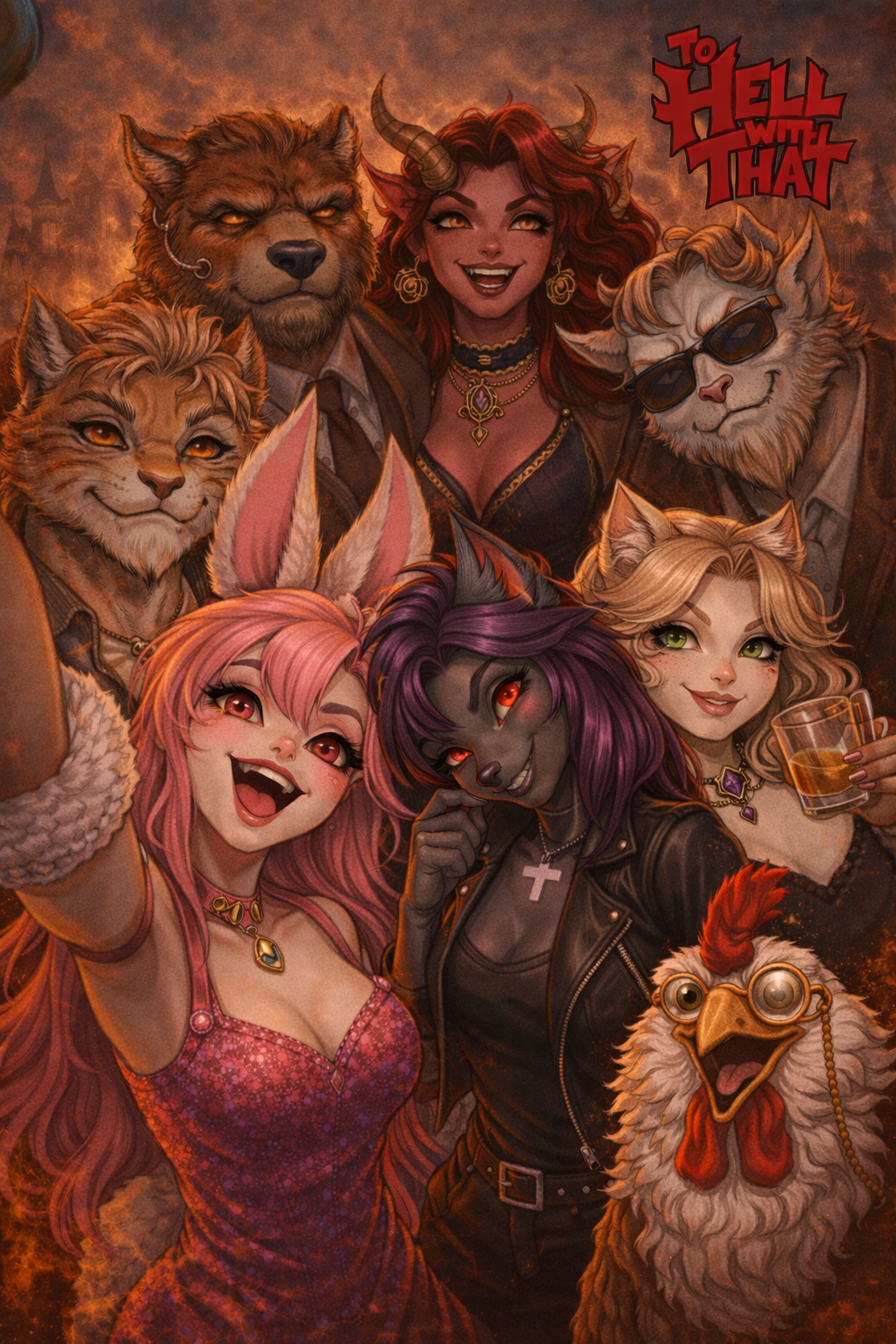 Cover art for To Hell with That: The Avenue!, a helluvaboss scenario on AI Dungeon