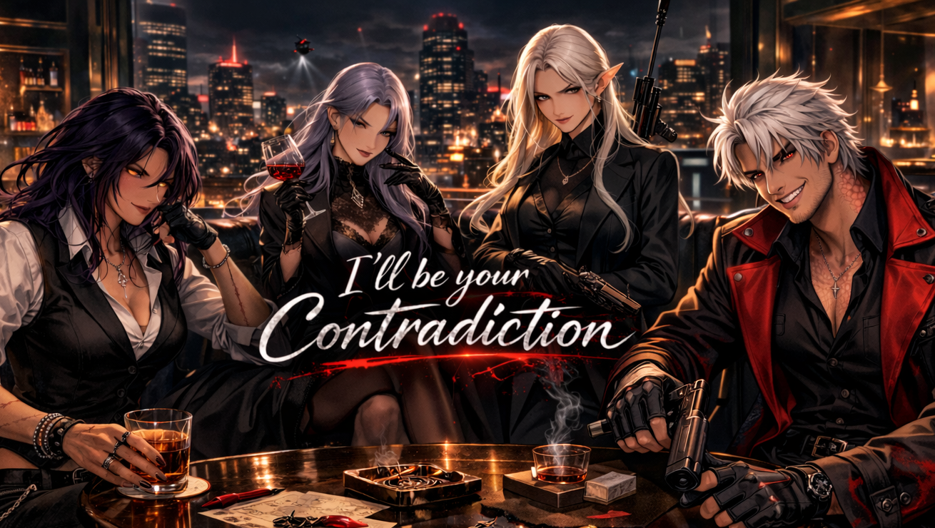 Cover art for I'll Be Your Contradiction, a john wick scenario on AI Dungeon