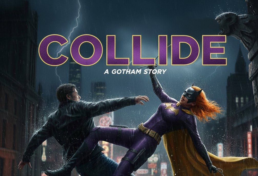 Cover art for DC: Collide, a dc comics scenario on AI Dungeon