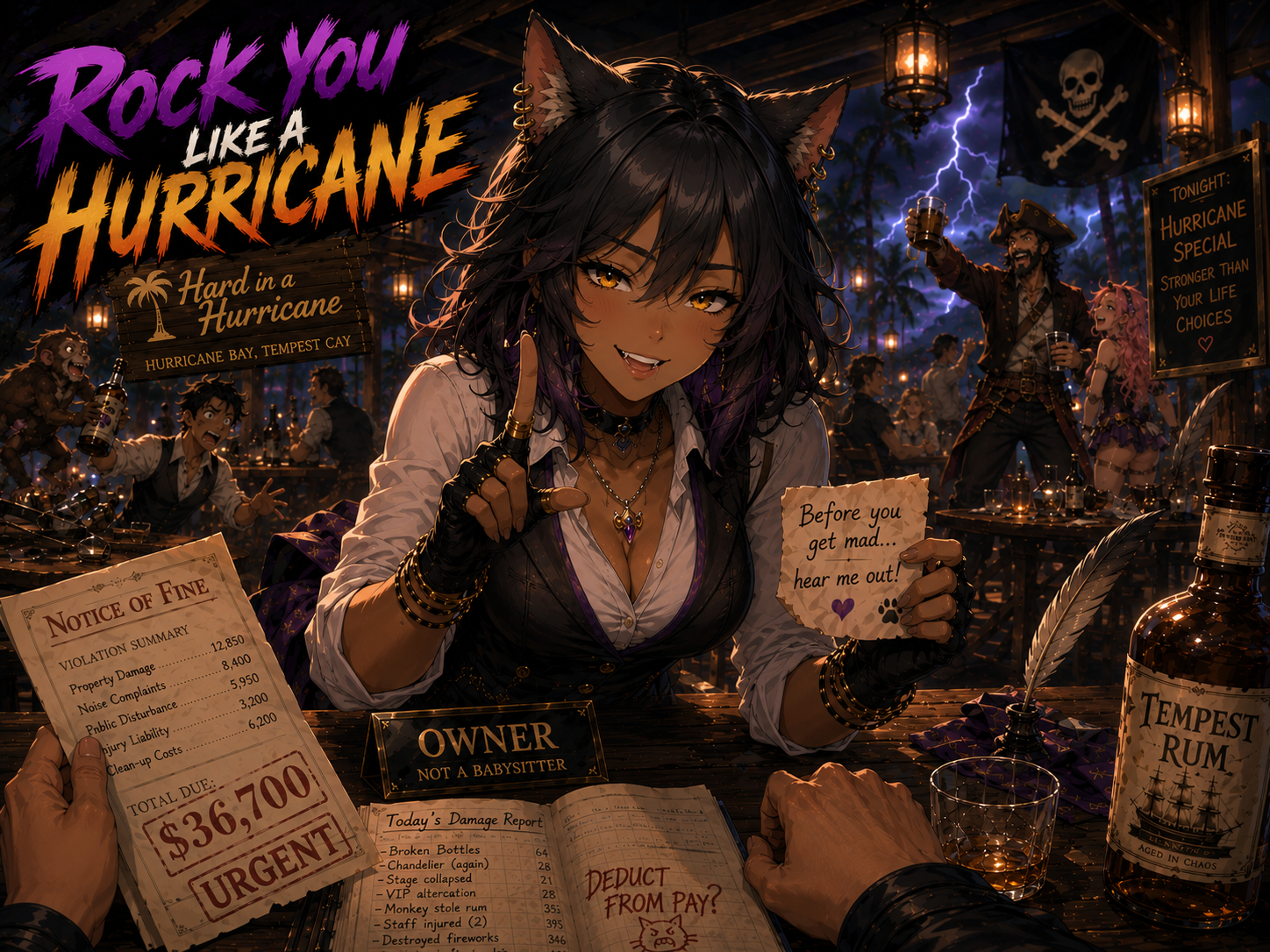Cover art for Rock you like a Hurricane, a gothai scenario on AI Dungeon