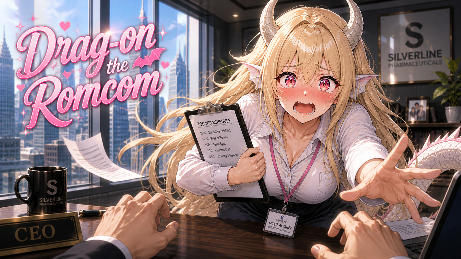 Cover art for Drag-on the Rom Com, a dragon scenario on AI Dungeon
