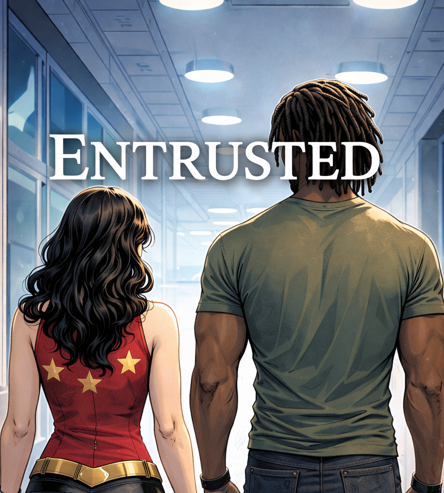 Cover art for DC: Entrusted, a dccomics scenario on AI Dungeon