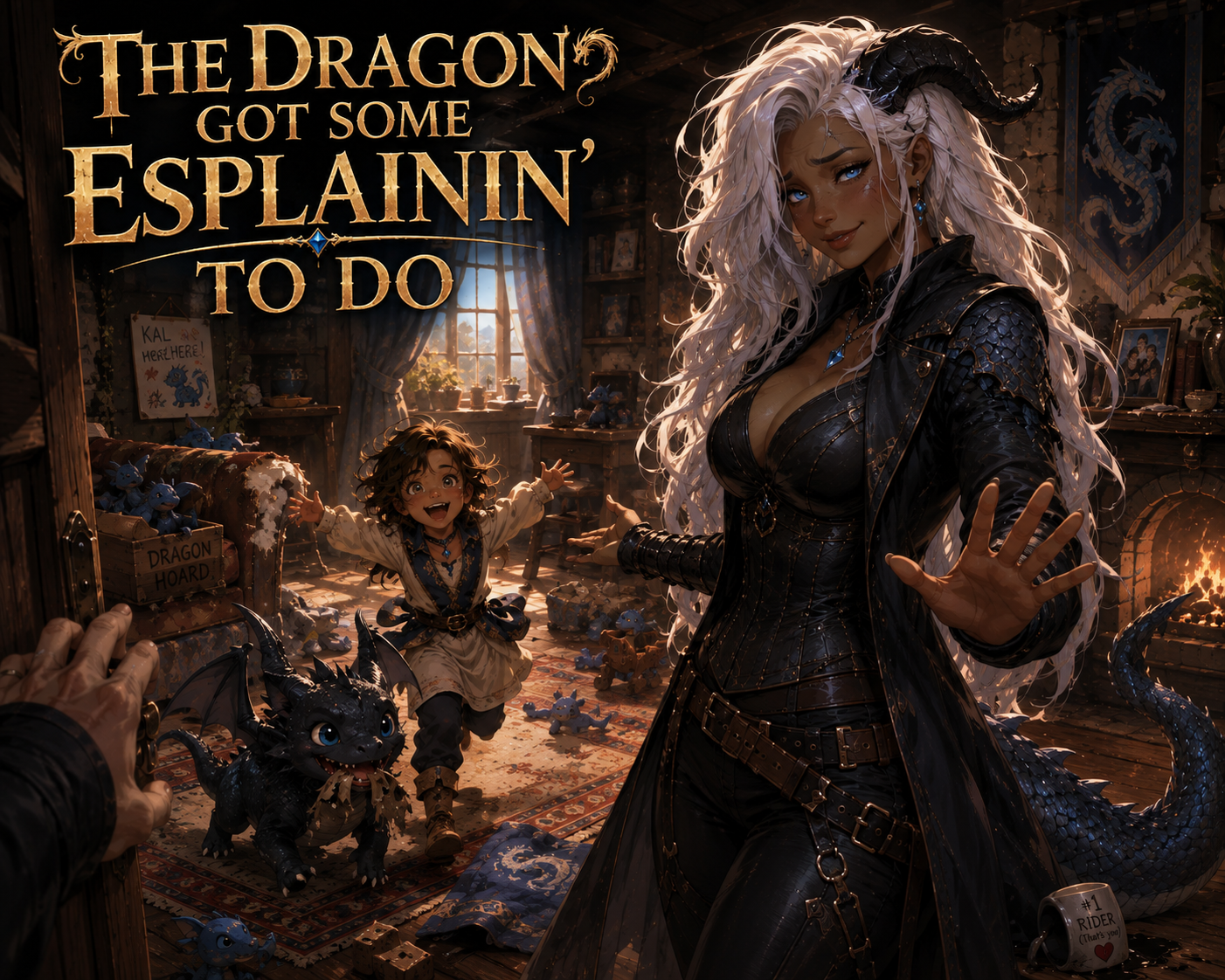 Cover art for The Dragon got some esplainin' to do, a gothai scenario on AI Dungeon