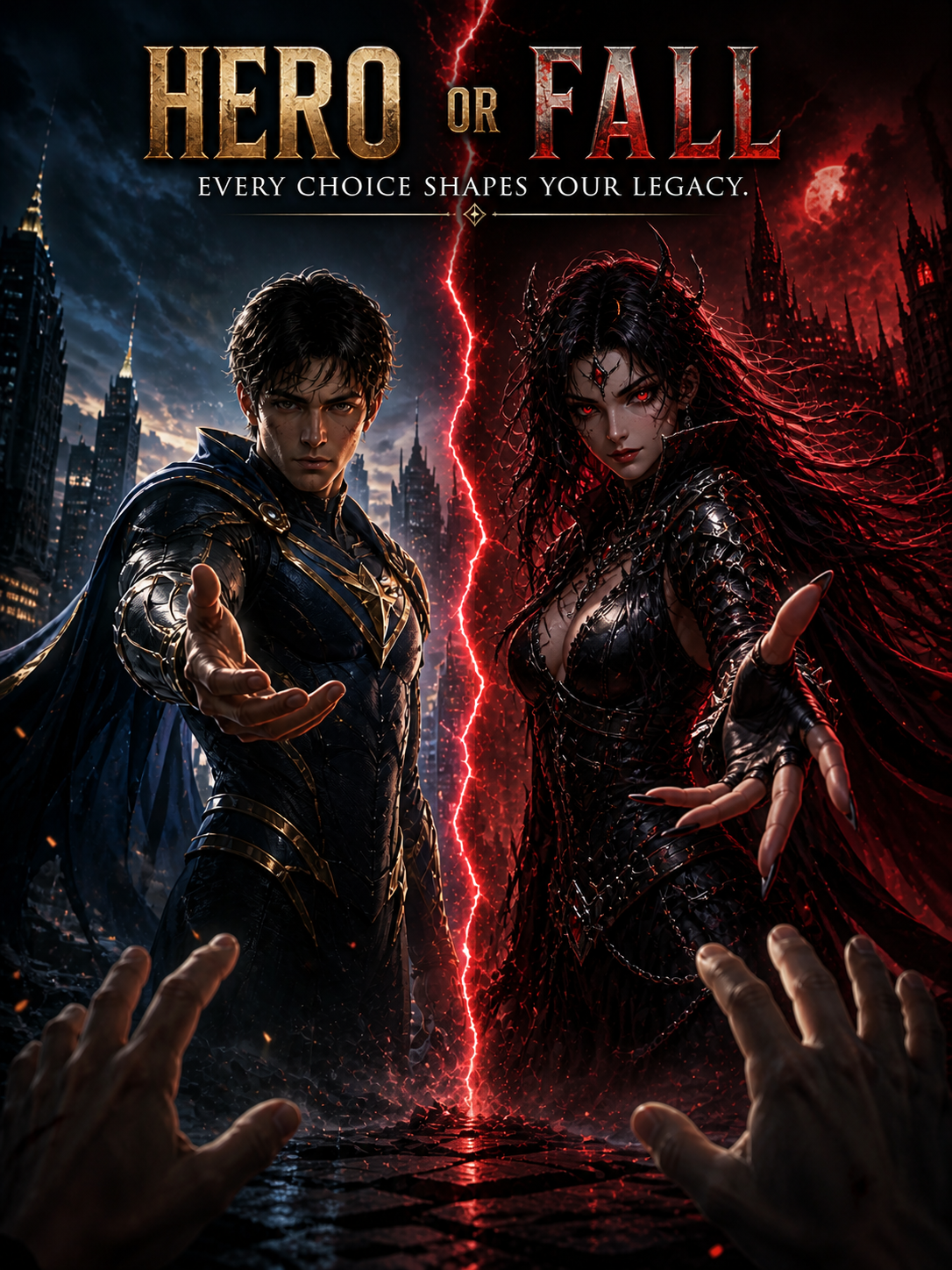 Cover art for DC: Hero or Fall?, a dc universe scenario on AI Dungeon