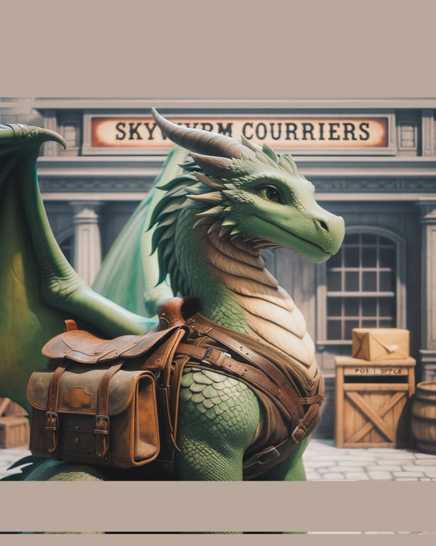Cover art for Scale Mail v2.00 🐉📦 , a furgonomics scenario on AI Dungeon