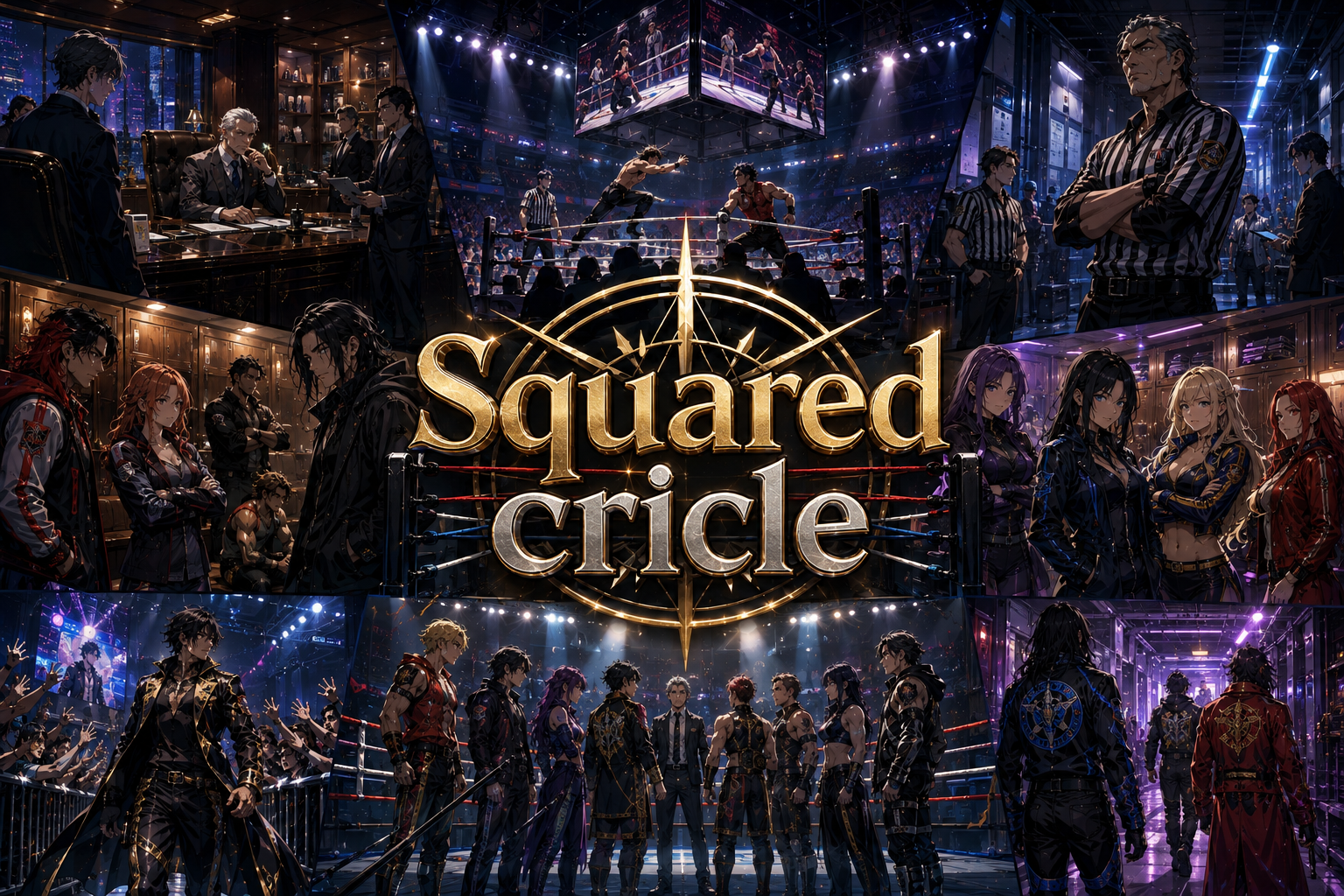 Cover art for Squared Circle, a wrestling world on Voyage