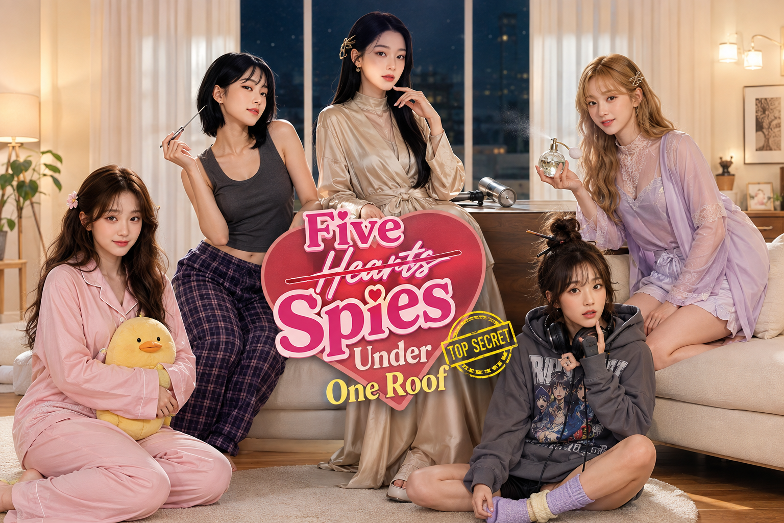 Cover art for Five Spies Under One Roof, a spy world on Voyage