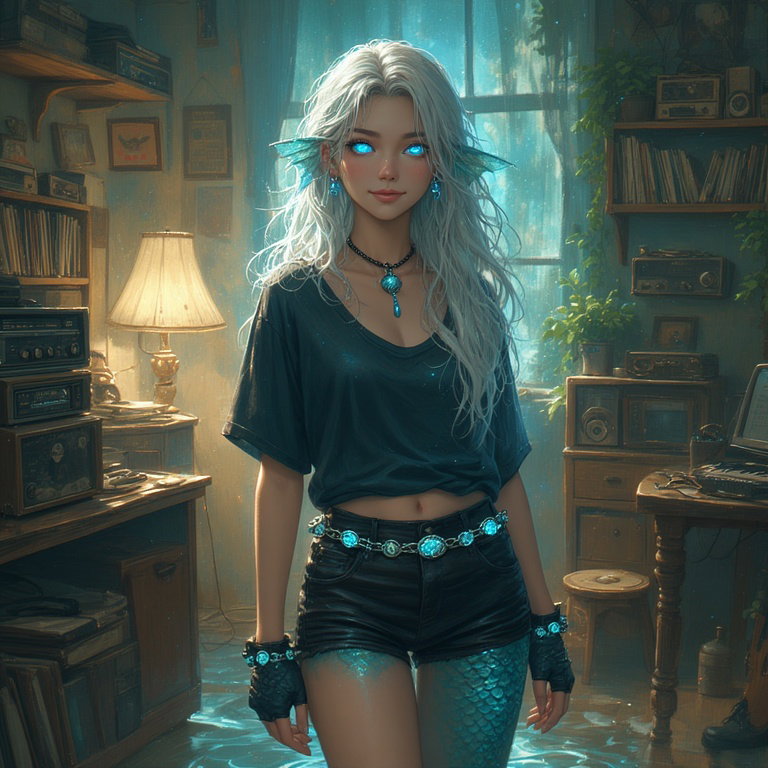 Cover art for Monster Roommate, Yuulria Silver-Tide, a monster roommate scenario on AI Dungeon