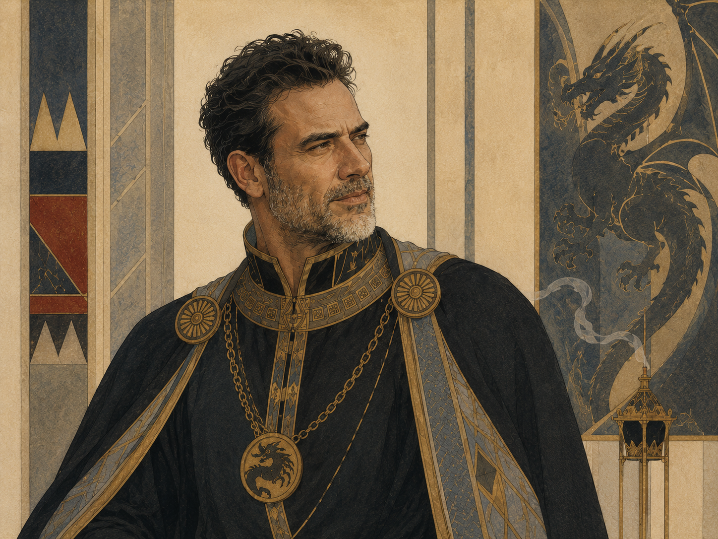 Cover art for Chosen by the Dragon-Bound King, a romance scenario on AI Dungeon