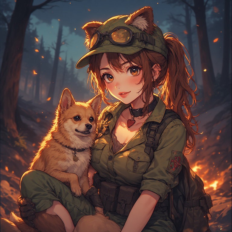 Cover art for Ashes and Pawprints - Zombie survival with your dog, a survival scenario on AI Dungeon