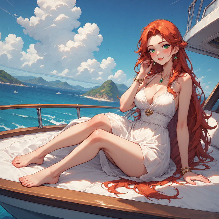 Cover art for Sailing the world with Her., a sailing scenario on AI Dungeon