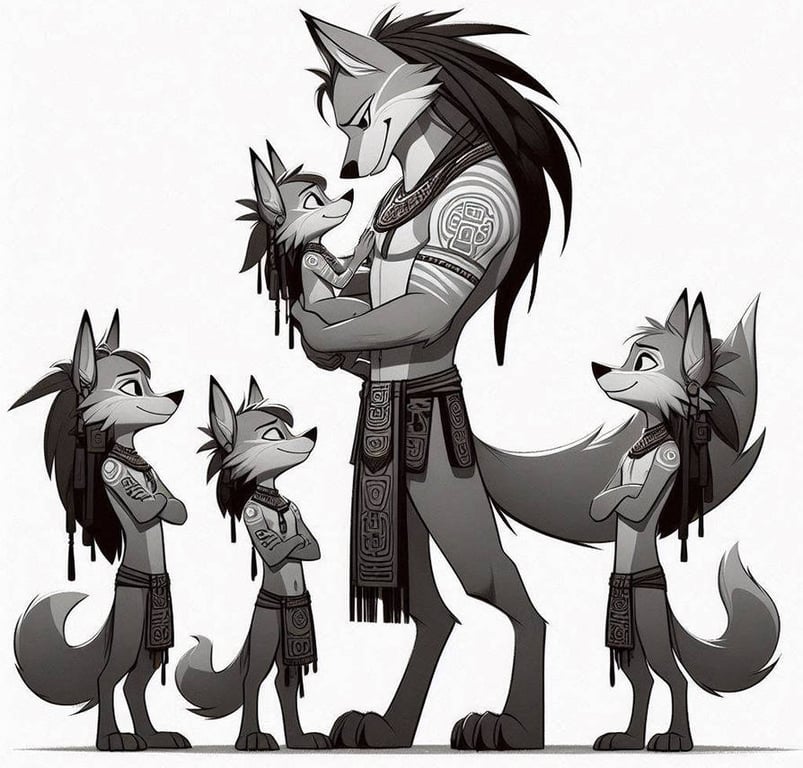 Cover art for Beastkin/human slice of life., a wolf scenario on AI Dungeon
