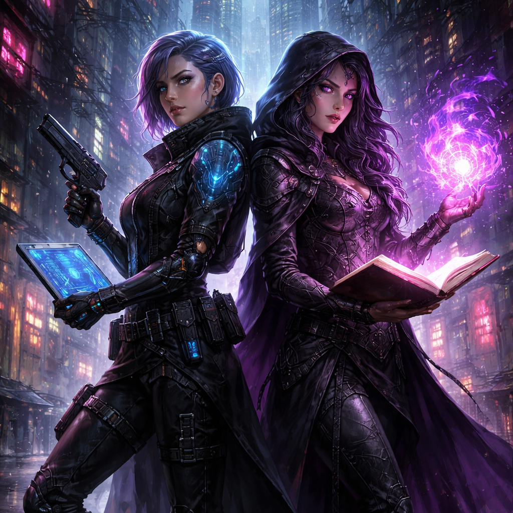 Cover art for Curses and Code, a magic scenario on AI Dungeon