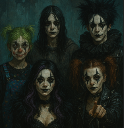 Cover art for The Midnight Clique: Weirdos, Misfits, and Poor Decisions, a slice of life scenario on AI Dungeon