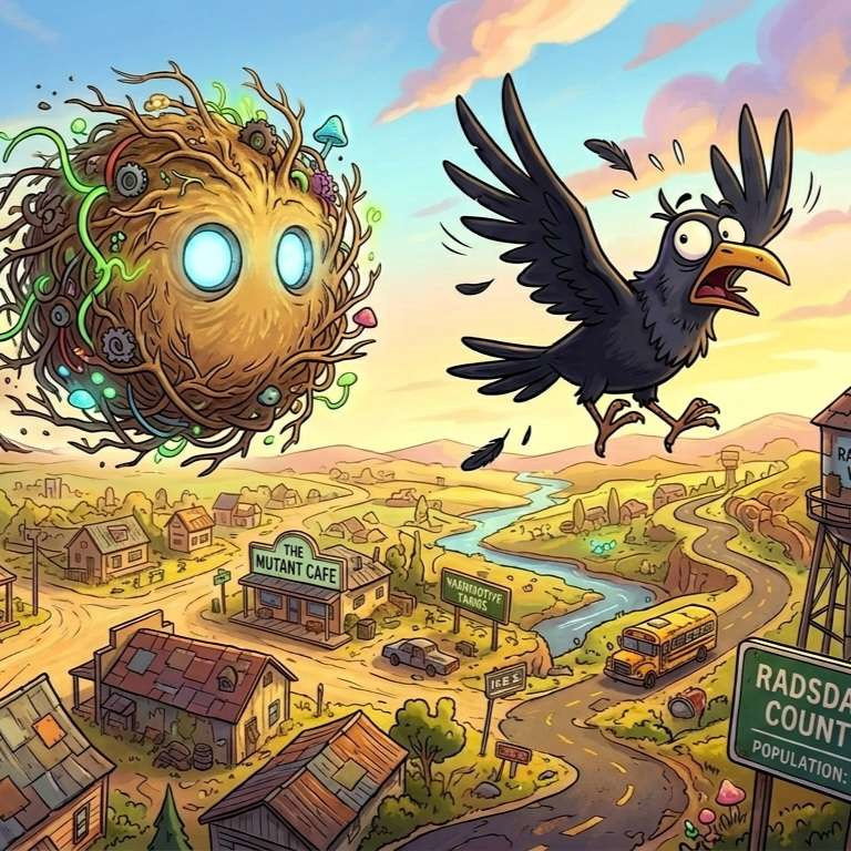 Cover art for RADSDALE RUMBLE!, a home scenario on AI Dungeon