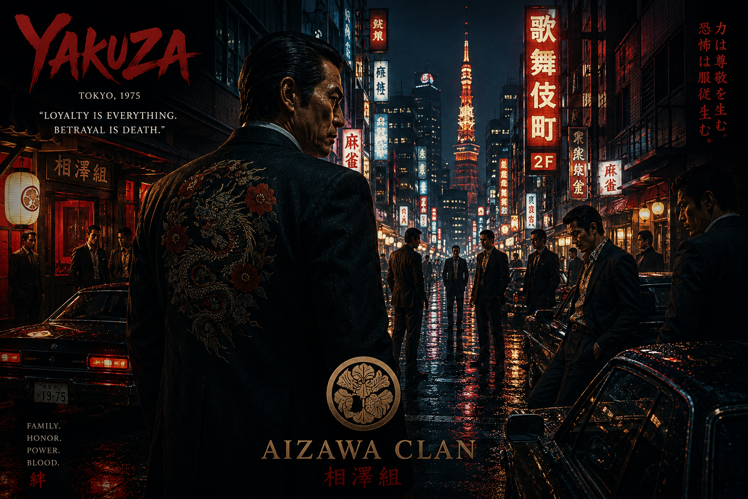 Cover art for Yakuza 1975, a yakuza scenario on AI Dungeon